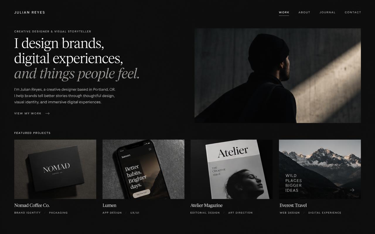 Julian Reyes website example